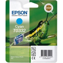 Cartus de cerneala original Epson T0332 Cyan (C13T03324010) pentru Stylus Photo 950