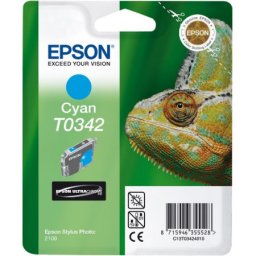Cartus de cerneala original Epson T0342 Cyan (C13T03424010) pentru Stylus Photo 2100