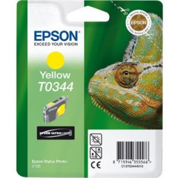 Cartus de cerneala original Epson T0344 Yellow (C13T03444010) pentru Stylus Photo 2100