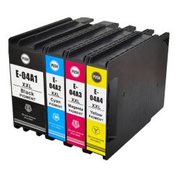 Pachet de cartuse compatibile Epson T04Ax XXL pentru WorkForce Pro WF C8190 C8190D3TWC C8190DTW C8190DTWC C8190DW C8690 C8690D3TWFC C8690DTWF C8690DTWFC C8690DWF