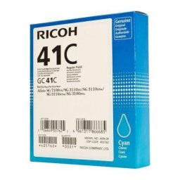Cartus de gel original Ricoh GC 41C Cyan (405762, GC-41C) pentru Aficio SG 3100SNW 3110DN 3110DNW 3110SFNW 7100DN 3120BSFNW