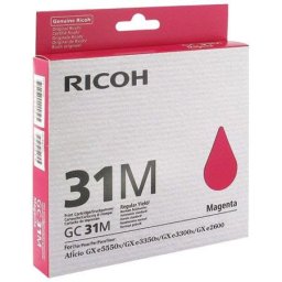 Cartus de gel original Ricoh GC 31M Magenta (405690, GC-31M) pentru Aficio GX e2600 e3300N e3350N e5550N e7700N