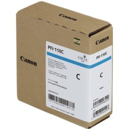 Cartus de cerneala Canon PFI-110C Cyan (2365C001, PFI110C) pentru imagePROGRAF TX 2000 2100 3000 4000 3100 4100