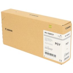 Cartus de cerneala Canon PFI-706PGY Photo Gray (6691B001, PFI706PGY) pentru imagePROGRAF iPF8300 iPF8300S iPF8400 iPF8400S iPF8400SE IPF9400 IPF9400S