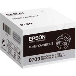 Cartus de toner (2.5K) Epson 0709 Black (C13S050709) pentru WorkForce AL M200DN M200DW MX200DNF MX200DWF