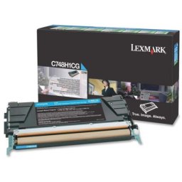 Cartus de toner (10K) Lexmark C748H2CG Cyan pentru C748e C748de C748dte