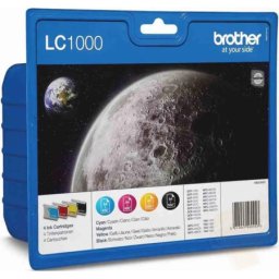 Set cartuse de cerneala Brother LC 1000 VALBP (LC-1000VALBP, LC1000VALBP) pentru DCP 130C 330C 350C 357C 540CN 560CN 770CW Fax 1355 1360 1460 1560 MFC 240C 440CN 465CN 5460CN 5860CN 680CN 845CW 885CW