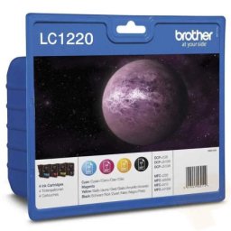 Set cartuse de cerneala Brother LC 1220 VALBP (LC-1220VALBP, LC1220VALBP) pentru DCP J525W J725DW MFC J430W J625DW