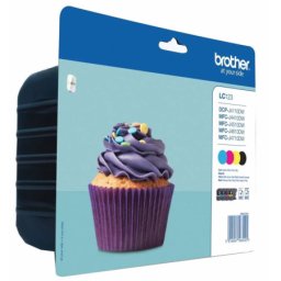 Set cartuse de cerneala Brother LC 123 VALBP (LC-123VALBP, LC123VALBP) pentru DCP J132W J152W J172W J552DW J752DW J4110DW MFC J245 J470DW J650DW J870DW J4410DW J4510DW J4610DW J4710DW J6520DW J6720DW J6920DW