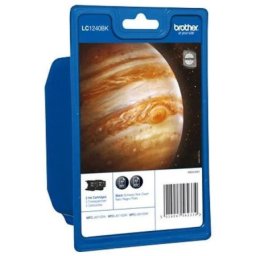 Set cartuse de cerneala Brother LC 1240 Black (x2) (LC-1240BKBP2, LC1240BKBP2) pentru DCP J525W J725DW J925DW MFC J430W J625DW J5910DW J6510DW J6710DW J6910DW