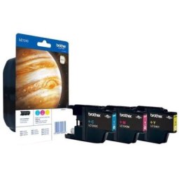 Set cartuse de cerneala Brother LC 1240 CMY (LC-1240RBWBP, LC1240RBWBP) pentru DCP J525W J725DW J925DW MFC J430W J625DW J5910DW J6510DW J6710DW J6910DW