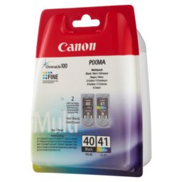 Set cartuse de cerneala Canon PG-40/ CL-41 Value pack (0615B043) pentru PIXMA iP1200 iP1300 iP1600 iP1700 iP1800 iP1900 iP2200 iP2500 iP2600 iP6210D iP6220D iP6230D MP140 MP150 MP160 MP170 MP180 MP190 MP210 MP220 MP450 MP450x MP460 MP470 MX300 MX310