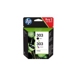 Set cartuse de cerneala HP 303 Black & Color pack (3YM92AE) pentru Envy Photo 6220 Wireless All in One 6230 6232 6234 7130 7134 7830 Tango X