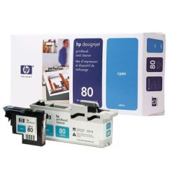 Cap de printare HP 80 Printhead and Cleaner Cyan (C4821A, HP80) pentru Designjet 1050c Plus 1055cm