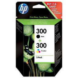 Set cartuse de cerneala HP 300 Black & Color (CN637EE, HP300) pentru DeskJet D1600 D1660 D1663 D2500 D2560 D2563 D2660 D5560 F2400 F2420 F2476 F2480 F2488 F2492 F4210 F4213 F4235 F4240 F4272 F4275 F4280 F4283 F4288 F4500 F4580 F4583 Envy 100 e All in One 