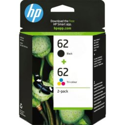Set cartuse de cerneala HP 62 Black & Color (N9J71AE, HP62) pentru Envy 5540 e All in One 5541 5542 5544 5546 5548 5640 5642 5644 5646 7640 7643 Officejet 200 Mobile 250 5740 5742 5744 5746