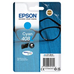 Cartus de Cerneala (1.7K) Epson 408L Cyan (C13T09K24010) pentru WorkForce Pro WF C4310DW C4810DTWF