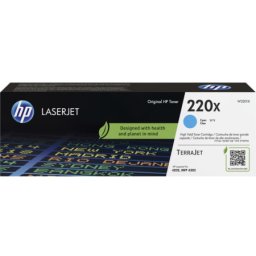 Cartus de toner (5.5K) HP 220X Cyan (W2201X, HP220X) pentru Color LaserJet Pro 4202 MFP 4302