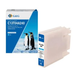 Cartus Premium G&G Epson T04A2 Cyan (C13T04A240) pentru WorkForce Pro WF C8190 C8190D3TWC C8190DTW C8190DTWC C8190DW C8690 C8690D3TWFC C8690DTWF C8690DTWFC C8690DWF