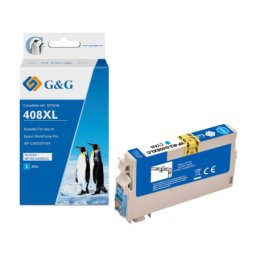 Cartus Premium G&G Epson 408L Cyan (C13T09K24010) pentru WorkForce Pro WF C4310DW C4810DTWF
