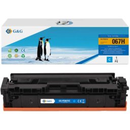 Toner Premium G&G (1.25K) Canon 067 Cyan (5101C002, CRG-067C, CRG067C) pentru i SENSYS LBP 631cw 633cdw MF 651cw 655cdw 657cdw