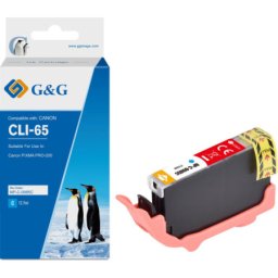 Cartus Premium G&G Canon CLI-65C Cyan (4216C001, CLI65C) pentru PIXMA PRO 200