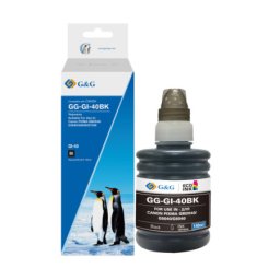 Flacon cerneala Premium G&G Canon 40BK Black (3385C001, GI40BK) pentru PIXMA G5040 G6040 GM2040