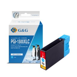 Cartus Premium G&G Canon PGI-1500XL Cyan (9193B001, PGI1500XLC) pentru MAXIFY MB2050 MB2150 MB2155 MB2350 MB2750 MB2755