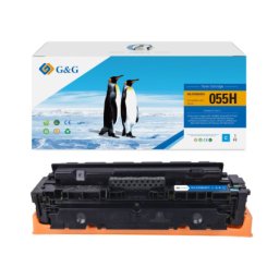 Toner Premium G&G fara chip (5.9K) Canon 055H Cyan (3019C002, CRG-055HC, CRG055HC) pentru i SENSYS LBP 662Cdw 663Cdw 664Cx MF 741Cdw 742Cdw 743Cdw 744Cdw 745Cdw 746Cx