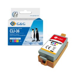 Cartus Premium G&G Canon CLI-36 Color (1511B001, CLI36CMY) pentru PIXMA iP100 iP110
