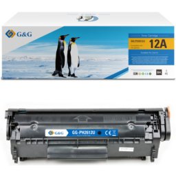 Toner Premium G&G (2K) HP 12A Black (Q2612A, HP12A) pentru LaserJet 1010 1012 1015 1018 1020 1022 1022n 1022nw M1005 M1319f MFP 3020 All in One 3030 3015 3052 3055 3050 3050z