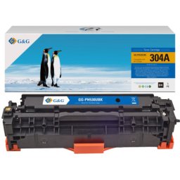 Toner Premium G&G (3.5K) HP 304A Black (CC530A, HP304A) pentru Color LaserJet CP2025 CP2025n CP2025dn CM2320fxi CM2320nf