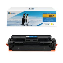 Toner Premium G&G fara chip (6K) HP 415X Yellow (W2032X, HP415X) pentru Color LaserJet Pro M454dn M454dw MFP M479dw M479fdn M479fdw M479fnw