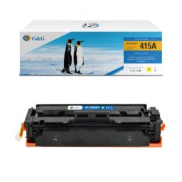 Toner Premium G&G fara chip (2.1K) HP 415A Yellow (W2032A, HP415A) pentru Color LaserJet Pro M454dn M454dw MFP M479dw M479fdn M479fdw M479fnw
