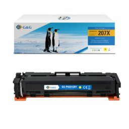 Toner Premium G&G fara chip (2.45K) HP 207X Yellow (W2212X, HP207X) pentru Color LaserJet Pro M255dw M282nw M283fdn M283fdw