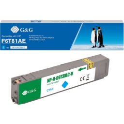 Cartus Premium G&G (7K) HP 973X Cyan (F6T81AE, HP973X) pentru PageWide Pro 452dw 452dwt MFP 477dw 477dwt P57750dw