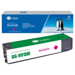 Cartus Premium G&G (16K) HP 991X Magenta (M0J94AE, HP991X) pentru PageWide Colour 755dn 774dn 779dn Pro 750dw 772dn 777z MFP 770 772hn P750d