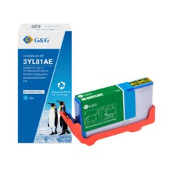 Cartus Premium G&G (0.825K) HP 912XL Cyan (3YL81AE, HP912XL) pentru Officejet 8012 8014 8015 8017 Pro 8012e 8020 8022 8022e 8023 8024 8025