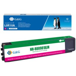 Cartus Premium G&G (10K) HP 981X Magenta (L0R10A, HP981X) pentru PageWide Enterprise Colour 556dn 556xh Flow MFP 586z 586dn 586f 586xh