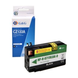 Cartus Premium G&G HP 711 Black(CZ133A, HP711) pentru Designjet T120 ePrinter T125 T130 24 in T520 T525 T530 36