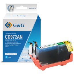Cartus Premium G&G (0.7K) HP 920XL Cyan (CD972AE, HP920XL) pentru Officejet 6000 Wireless 6500 All in One 6500A e Plus 7000 Wide Format 7500A