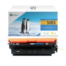 Toner Premium G&G 100% new (9.5K) HP 508X Yellow (CF362X, HP508X) pentru Color LaserJet Enterprise M552dn M553n M553dn M553x Flow MFP M577c M577dn M577f