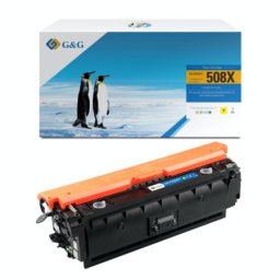 Toner Premium G&G (9.5K) HP 508X Yellow (CF362X, HP508X) pentru Color LaserJet Enterprise M552dn M553n M553dn M553x Flow MFP M577c M577dn M577f