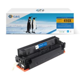 Toner Premium G&G (5K) HP 410X Cyan (CF411X, HP410X) pentru Color LaserJet Pro MFP M377dw M477fdn M477fdw M477fnw M452dn M452nw