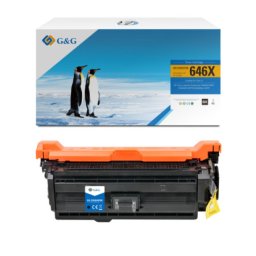 Toner Premium G&G (17K) HP 646X Black (CE264X, HP646X) pentru Color LaserJet Enterprise CM4540 MFP CM4540f CM4540fskm