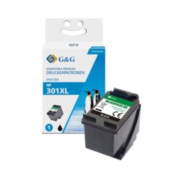 Cartus Premium G&G HP 301XL Black (CH563EE, HP301XL) pentru DeskJet 1000 1010 1050 1050A All in One 1510 1512 1514 2050 2050A 2050s 2510 2512 2540 2542 2544 2545 In 2549 3000 3050 3050A e 3055A Envy 4500 4502 4503 4504 4505 4507 4508 4509 5530 5532 5534 5