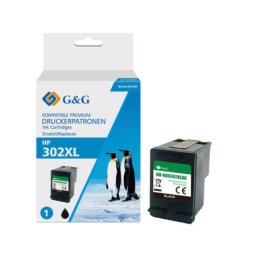 Cartus Premium G&G HP 302XL Black (F6U68AE, HP302XL) pentru DeskJet 1110 2130 All in One 2132 2134 3630 In 3632 3634 3636 3637 3638 3639 Envy 4511 4512 4516 4520 4522 4523 4524 4525 4526 4527 4528 Officejet 3830 3831 3832 3833 3834 3835 4650 4652 4654 465