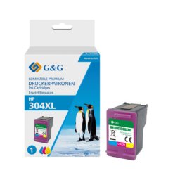 Cartus Premium G&G HP 304XL Color (N9K07AE, HP304XL) pentru AMP 130 DeskJet 2600 2620 2622 2630 2632 2633 2634 3720 3730 3732 3733 All in One 3735 3750 3760 3762 3764 Envy 5010 5020 5030 5032 5050