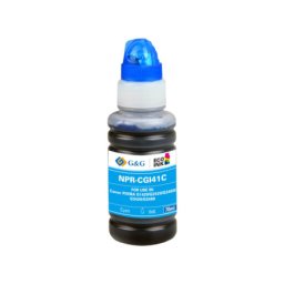 Flacon cerneala Premium G&G Canon 41C Cyan (4543C001, GI41C) pentru PIXMA G1420 G1430 G1460 G2420 G2430 G2460 G2470 G3420 G3430 G3460 G3470 G3471 G3472 G4470