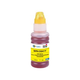Flacon cerneala Premium G&G Canon 41Y Yellow (4545C001, GI41Y) pentru PIXMA G1420 G1430 G1460 G2420 G2430 G2460 G2470 G3420 G3430 G3460 G3470 G3471 G3472 G4470